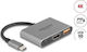 Delock Converter Adapter 61071 Usb Type-c To Hdmi 4k 30 Hz Usb Type-a Usb Type-c Pd 2.0 90 W Grey