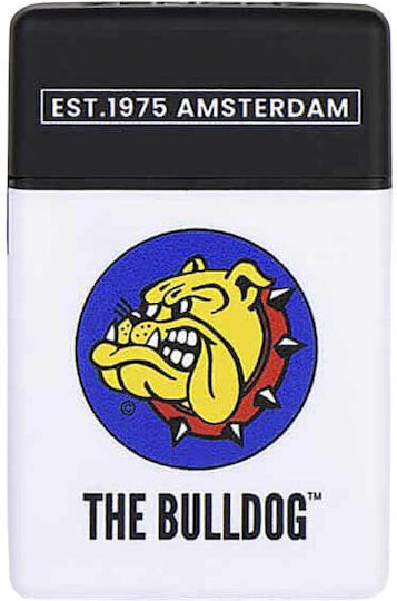 The Bulldog Amsterdam Αναπτήρας Flamme Winddicht in Weiß Farbe