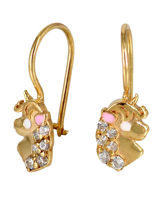 Earrings made of Gold 9K