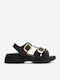 Flache Sandalen für Damen in Schwarz Farbe