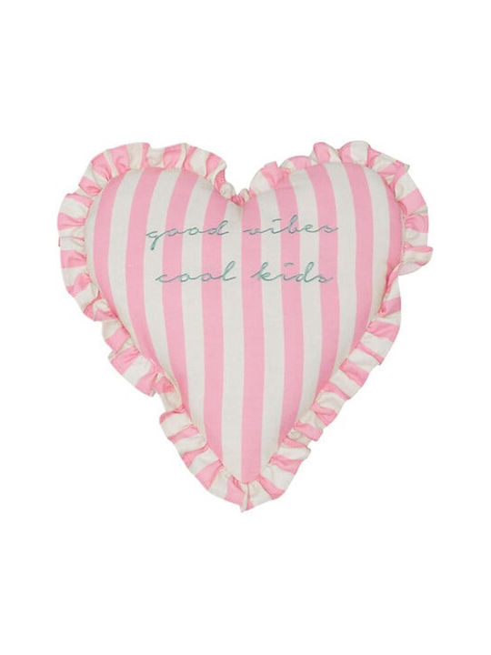 Heart Pillow Pink 38x38cm