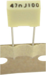 Πυκνωτής Mkt 47nf 100vdc 63vac ; 5%; Pitch:5mm; Kemet; 47nf 100vdc Πολυεστέρα Polyester Film Capacitor