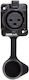 Master Audio Xlr003f Three-Pole Xlr Chassis Female Water Dust Protection Cap Black