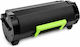 Συμβατό Toner για Laser Εκτυπωτή Lexmark , 0 25000 Σελίδων Μαύρο
