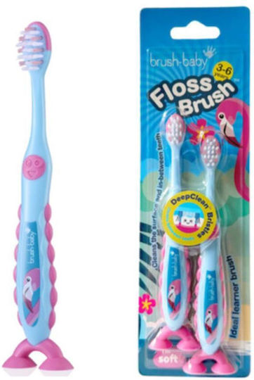 Brush Baby Kinderzahnbürste Für 3+ Jahre Flamingo