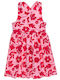 Rochie pentru Copii Fără mâneci Floral Roz