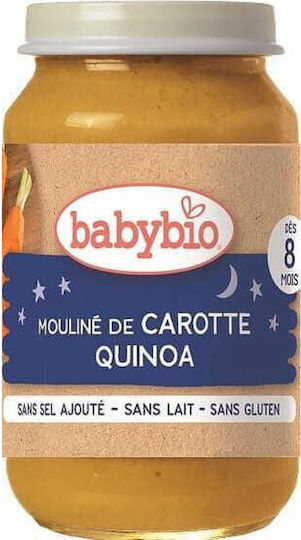 Babybio Frucht-Gemüse-Püree mit Geschmack Karotte und Quinoa 200gr für 8+ Monate