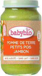 Babybio Piure cu Gust de Șuncă - Cartofi și Mazăre pentru 8+ Luni 200gr