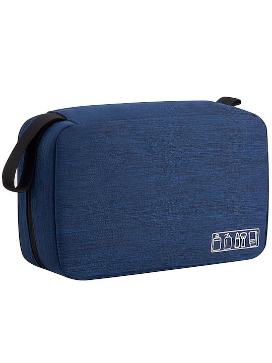 Travel Cosmetic Bag Tecos 3 Compartments Dimensions 24*13*7.5 Centimeters Hook Black