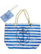 Stoff Strandtasche mit Brieftasche Mehrfarbige