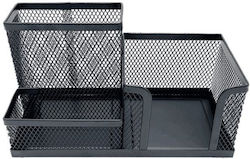 Metallic Pencil Holder in Black Color 1pcs 9.5x10.2x18.6cm