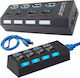 USB-Hub 4 Anschlüsse USB 3.0 mit USB-A Anschluss
