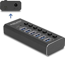 DeLock USB Hub 7 Θυρών (USB-A) DeLock USB Hub 7 Θυρών (USB-A)