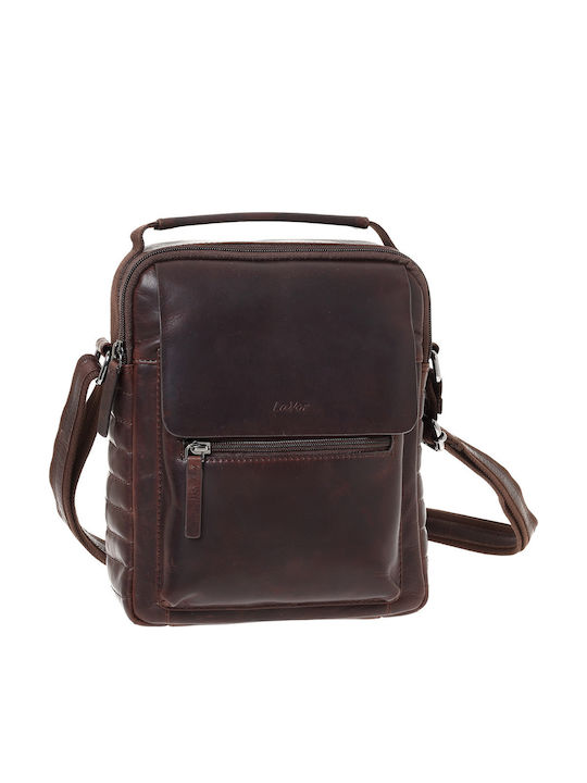 Lavor Leather Men's Bag Shoulder / Crossbody Brown