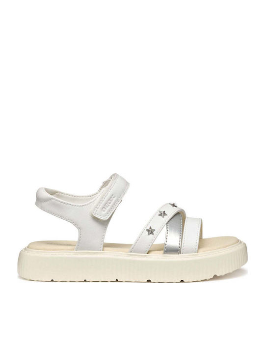 Geox Sandale Copii A J Sandal Kodette Albe