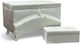 Olia Home Cufăr Botez din Catifea 55x35x30εκ.