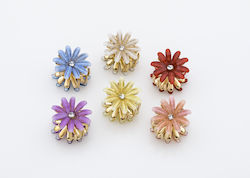 Flower Hair Clip 2.5cm - Red