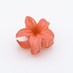 Flower Hair Clip 6cm Multicolor-Red