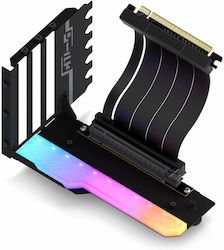 Ezdiy-fab Rgb Vertical Pcie 4.0 Gpu Mount Bracket Κάρτας Γραφικών 90° Riser Καλώδιο Yihpi344-2