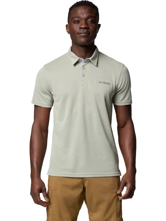 Columbia Nelson Point Polo T-shirt Πράσινο