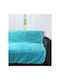 Silk Fashion 5336 Ριχτάρι Πολυθρόνας Γούνινο 145x195εκ. Τυρκουάζ