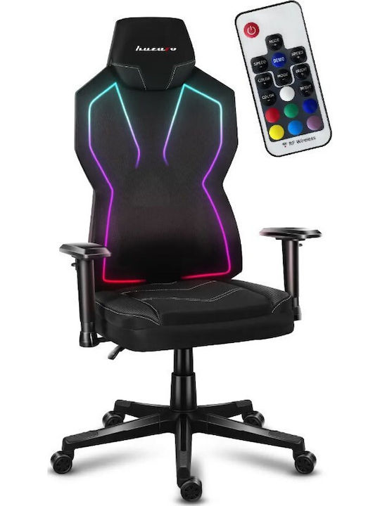 Huzaro Combat 6.2 Fabric Gaming Chair with Adjustable Armrests and RGB Lighting Black