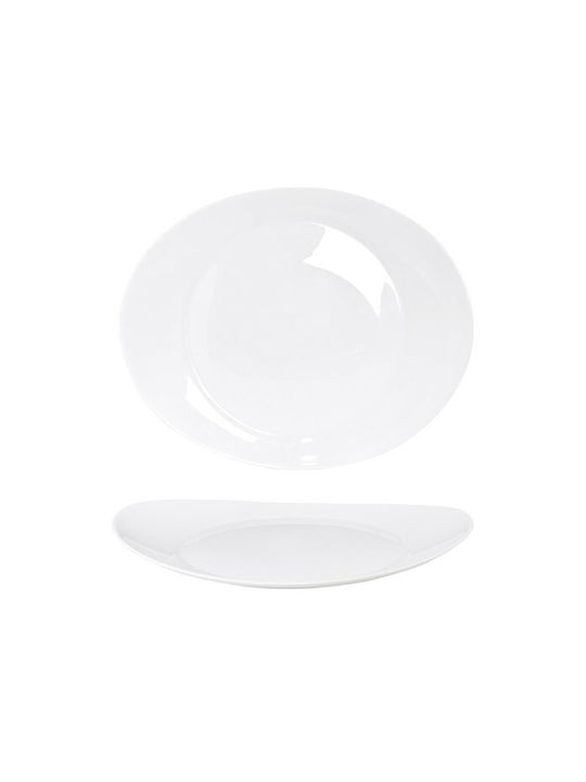 Servierplatte Glas Weiß mit Durchmesser 30cm 1Stück