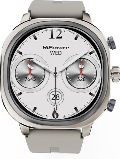 HiFuture AIX Lite Waterproof Smartwatch with Heart Rate Monitor (Champagne Gold)