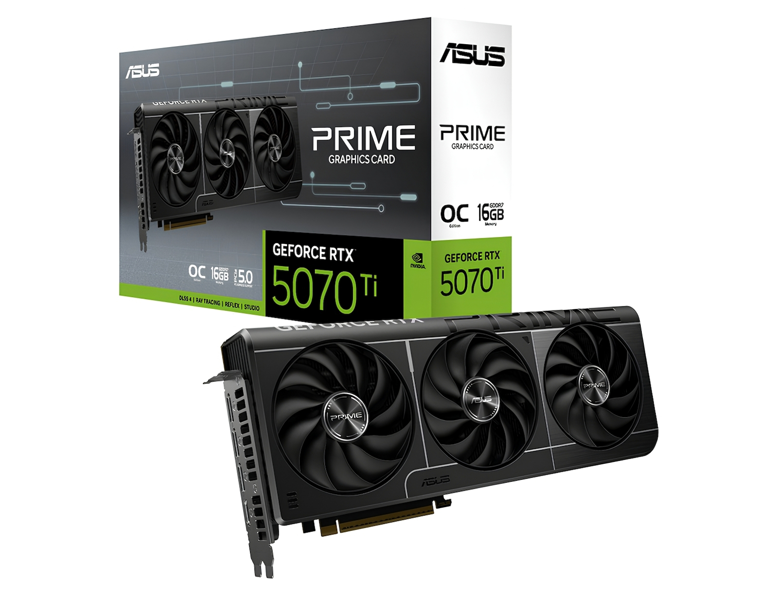 Asus GeForce RTX 5070 Ti 16GB GDDR7 Prime OC Κάρτα Γραφικών (90YV0MF0-M0NA00)