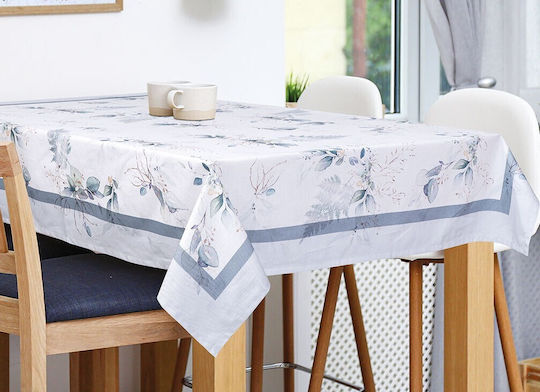 Beauty Home Τραπεζομάντηλο Βαμβακερό Σιέλ 140x140εκ.