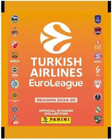 Panini Autocolante Panini Euroleague 2024- 2025 pentru copii de 3+ ani+ ani 50buc