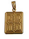 Gatsa Pendant Kids Talisman Double Sided Konstantinato made of Gold 9K ST071