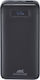 Rivacase VA1082 Power Bank 20000mAh 65W с USB-A порт и 2 USB-C порта Черен