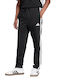 Essentials 3-Stripes Jogginghose ohne Gummizug Black