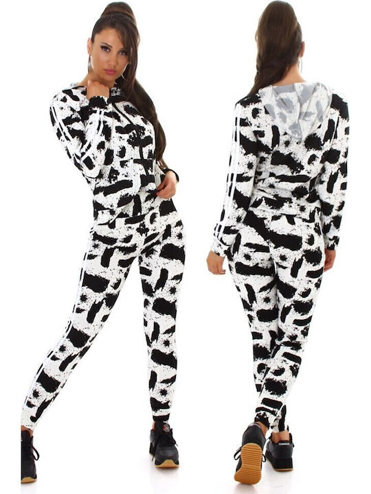 Sweatsuit Black-White