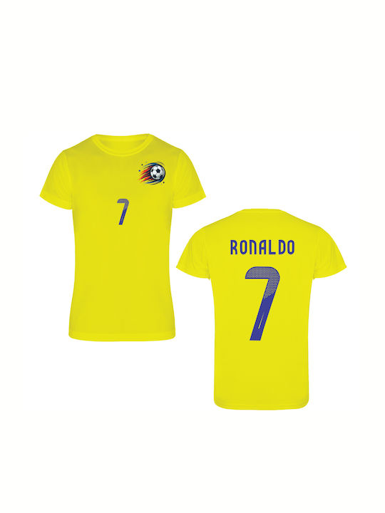 Kids' Football Jersey Ronaldo Yellow