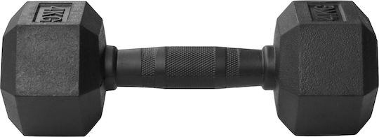 MegaFitness Dumbbell Hexagon Rubber 1 x 4kg