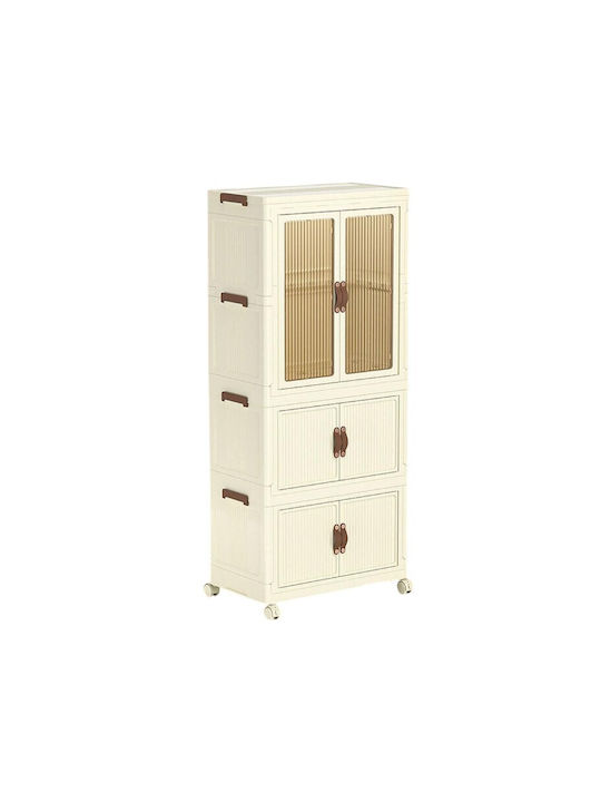 Double Door 56x34x126cm Beige