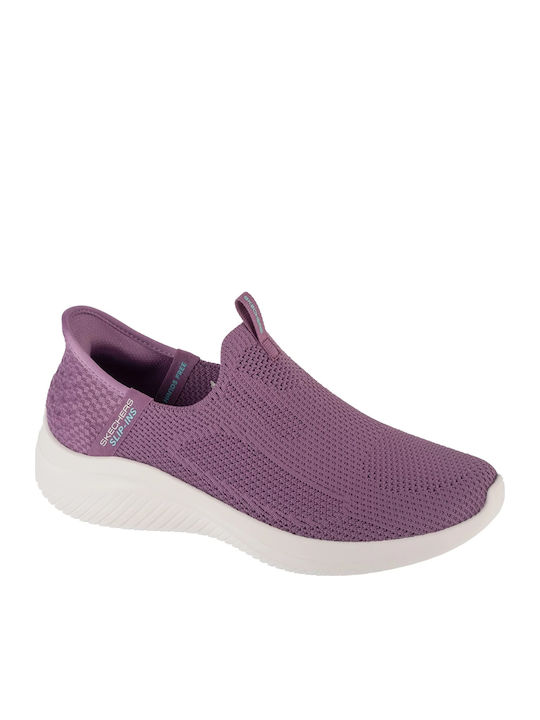 Skechers Ultra Flex Women's Slip-Ons Purple