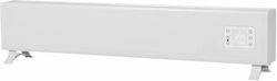Eurom Convectoare pardoseală 1500W cu Termostat Electronic 96.2x20cm Alb