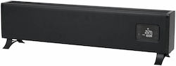 Eurom Convectoare pardoseală 1000W cu Termostat Electronic 80x20cm Negru