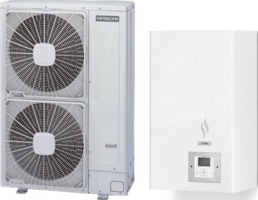 Hitachi Yutaki-S Wärmepumpe 11kW Dreiphasig 60°C Teilen