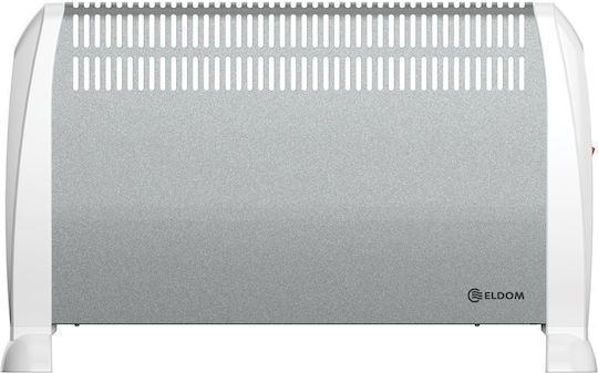 Eldom Konvektorheizung Boden 2000W mit elektronischem Thermostat 68.7x42.7cm Silber