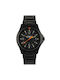 Traser Herrenuhr Batterie mit Schwarzem Metallischem Armband