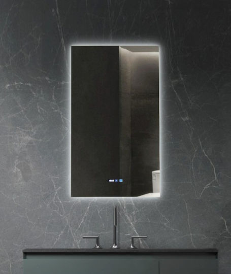 Sparke Ορθογώνιος Καθρέπτης Μπάνιου Led Αφής 60x100cm