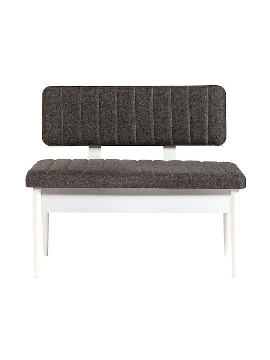 Vina Two-Seater Couch Anthracite White 110x40x8...