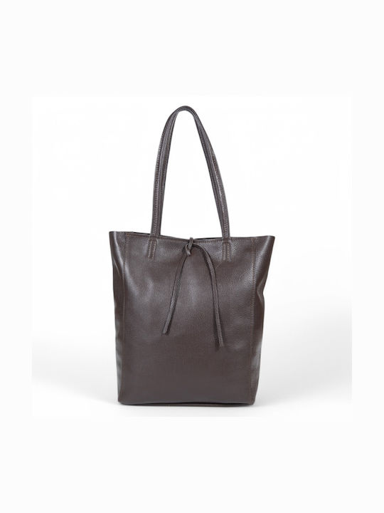 Passaggio Leather Кожена Дамска Чанта Шопър Пре...