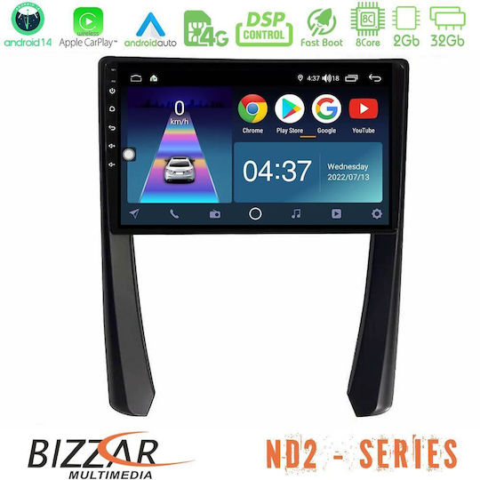 Bizzar Car Audio System for Porsche 911 / Cayman / Boxster 2005-2012 (Bluetooth/USB/WiFi/GPS/Apple-Carplay/Android-Auto) with Touch Screen 9"