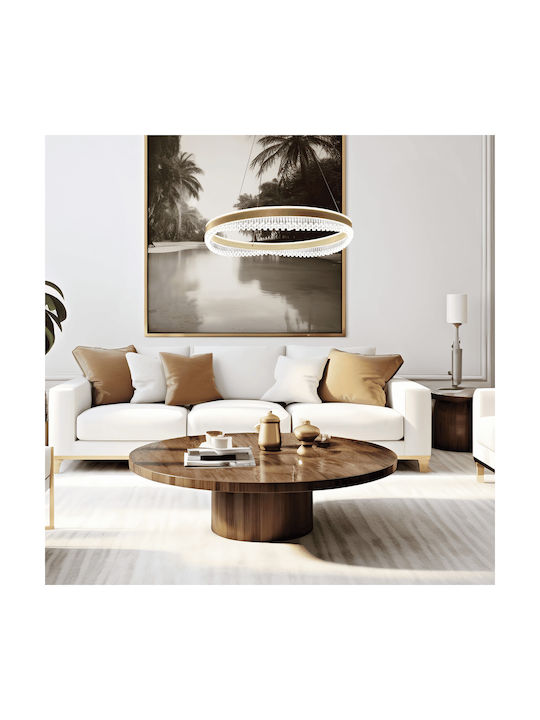 Eko Light Κρεμαστό Φωτιστικό Χρυσό LED 60x60εκ.