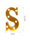 Tpster Dekorative Lampe Brief Gold